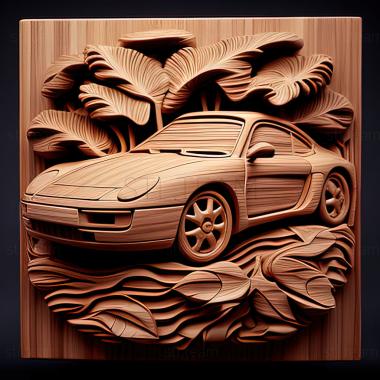 3D модель Porsche 968 (STL)